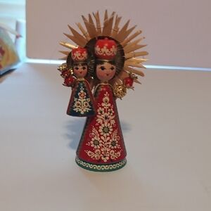 Elegant Red and Gold Accent Decor Piece